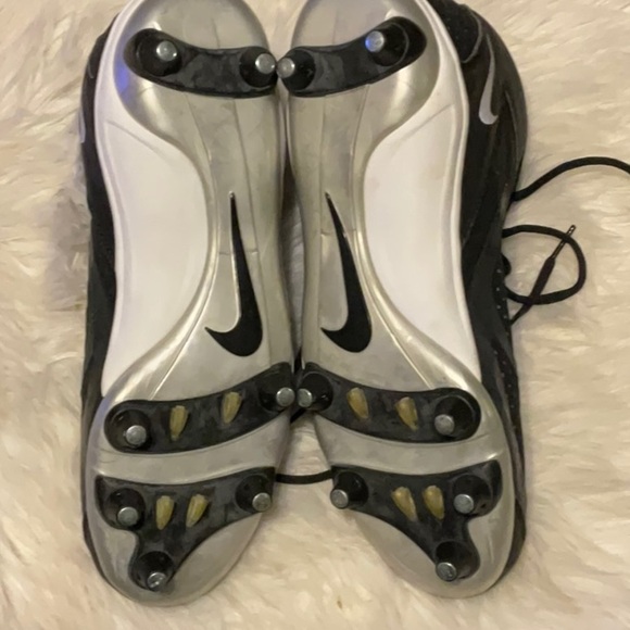 Nike Zoom Air Dri Fit Men’s Black and White Football Cleats Size 11.5 - Picture 10 of 14